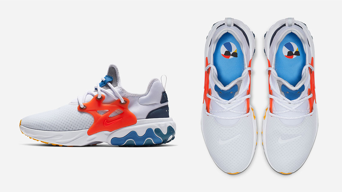 Nike React Presto White Blue Orange Official Release Date