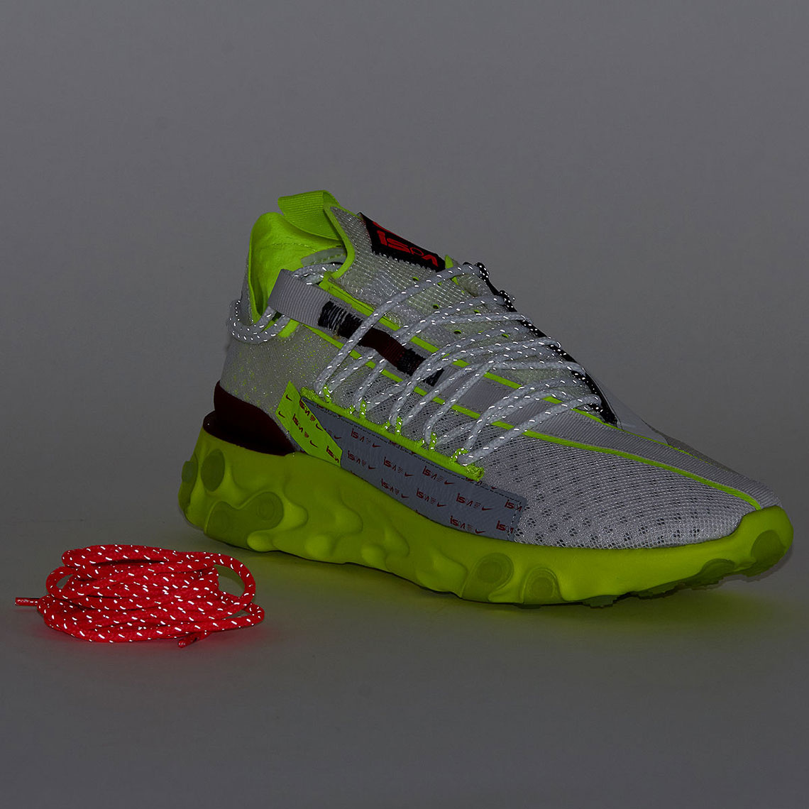 Nike React Wr Ispa Pure Platinum Team Red Volt Ct2692 002 4