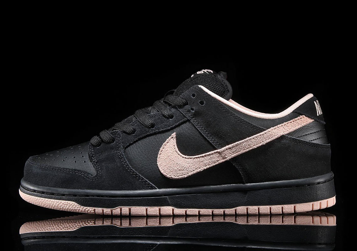 Nike Sb Dunk Low Black Washed Coral Bq6817 003 1