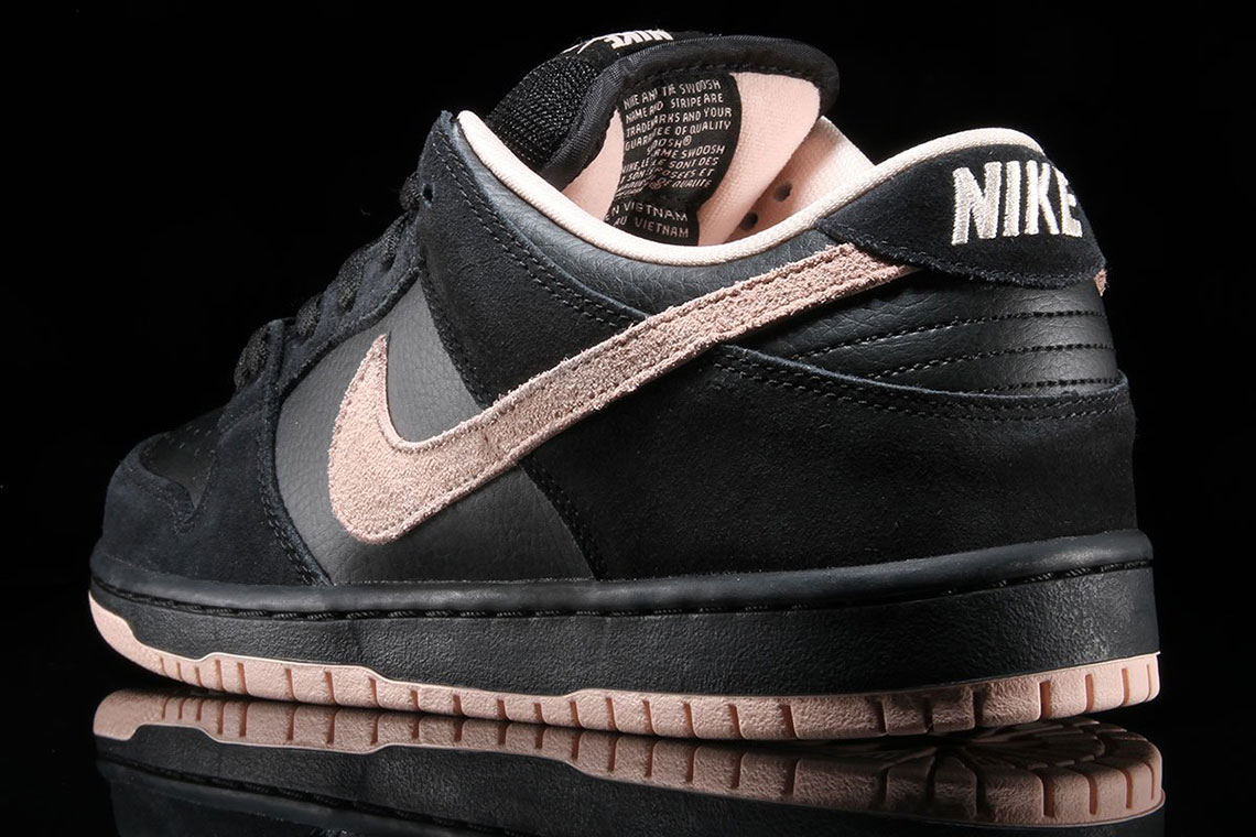 Nike Sb Dunk Low Black Washed Coral Bq6817 003 5