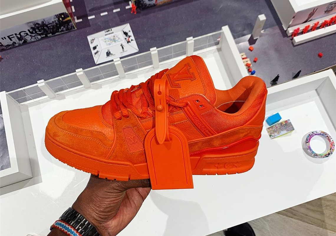 Virgil Abloh Reveals Tonal Orange Louis Vuitton Sneaker