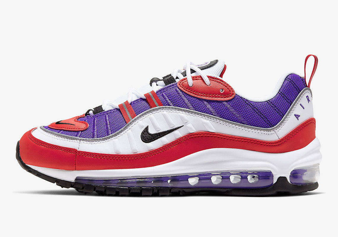 Nike Air Max 98 Red Purple Ah6799 501 1