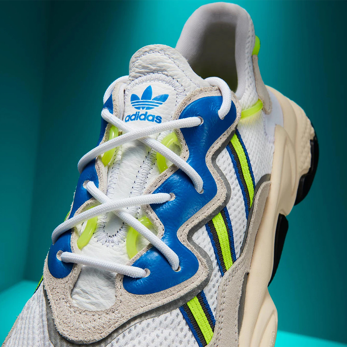 Adidas Ozweego White Neon Blue Ee7009 6