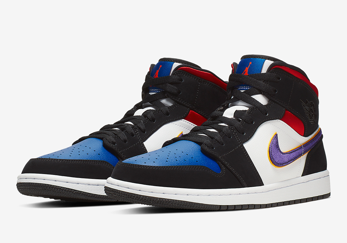 The Air Jordan 1 Mid Receives A "What The"-Style Colorway