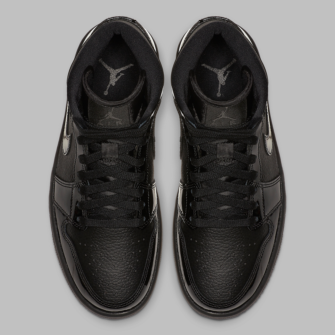 Air Jordan 1 Mid Womens Triple Black Bq6472 003 1