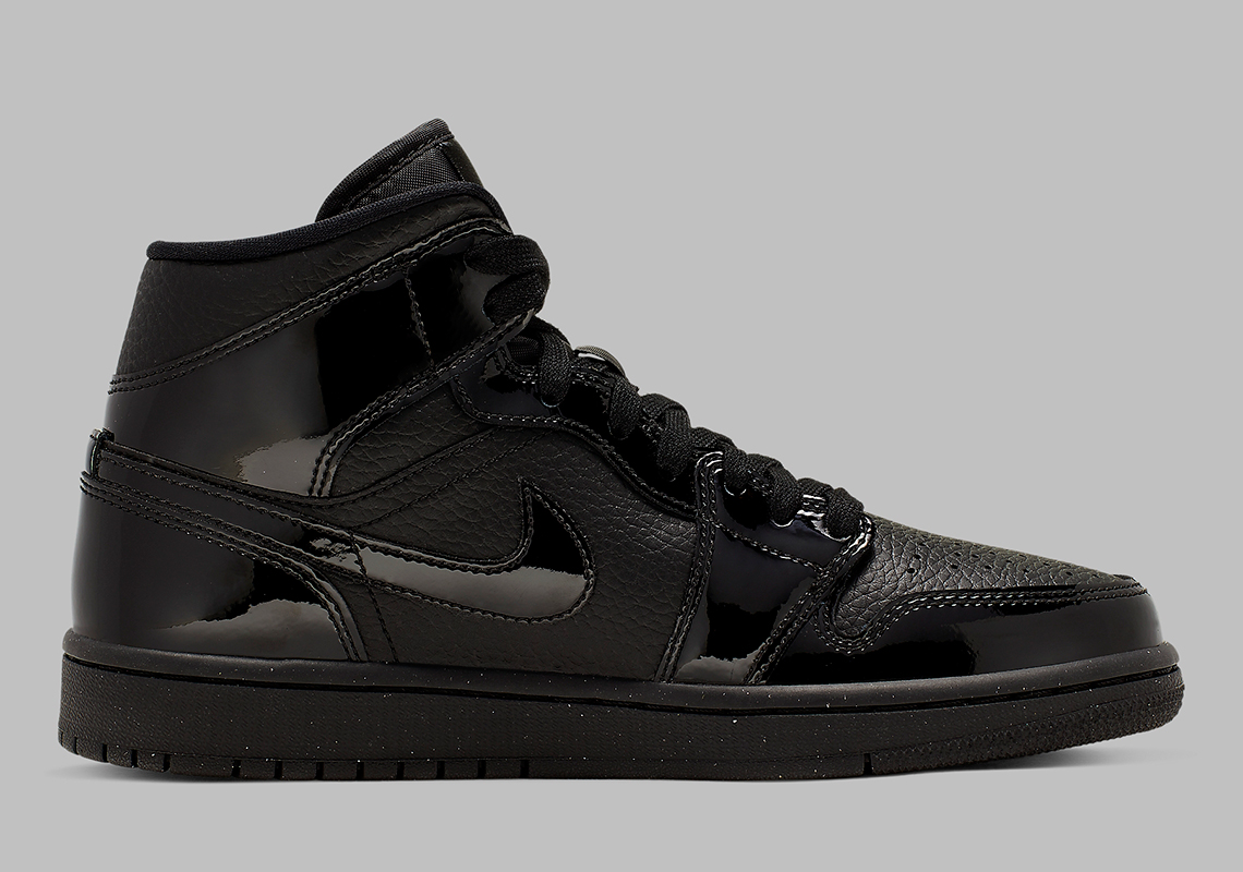 Air Jordan 1 Mid Womens Triple Black Bq6472 003 5