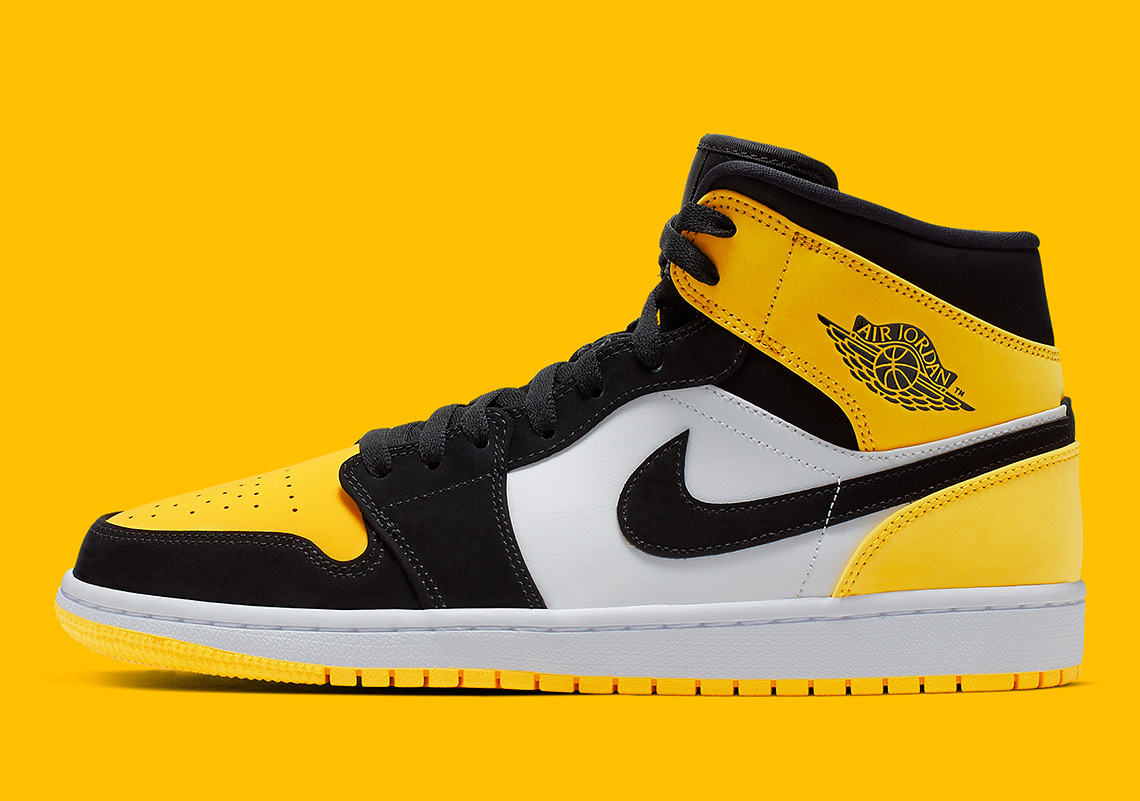 Air Jordan 1 Mid Yellow Toe 852542 071 6