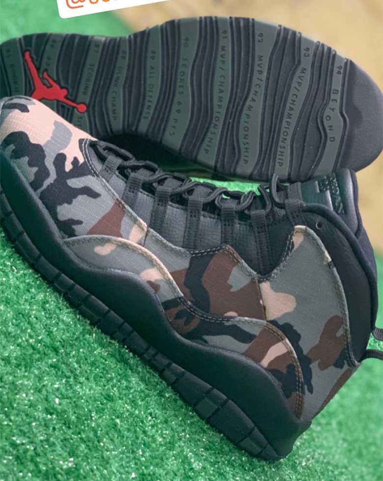 Air Jordan 10 Camo Release Date 3