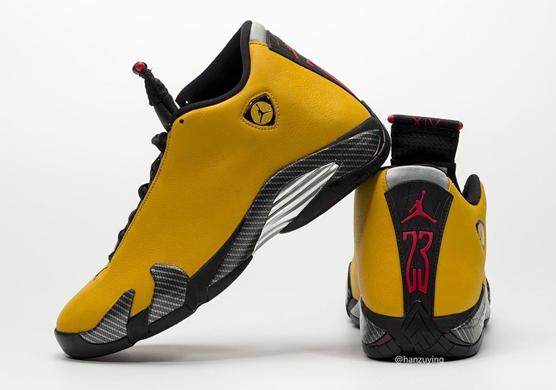 Air Jordan 14 Yellow Ferrari Bq3685 706 4