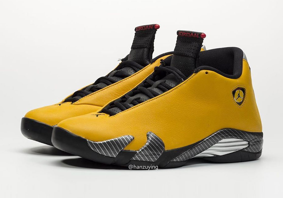 Air Jordan 14 Yellow Ferrari Bq3685 706 8