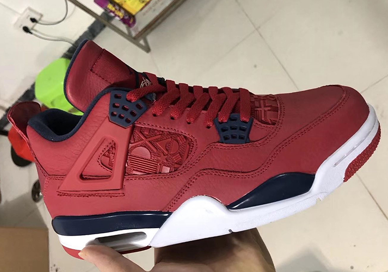 Air Jordan 4 "FIBA" Features International Flags On The Midfoot And Tongue