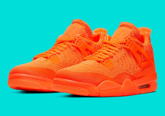 Official Images Of The Air Jordan 4 Flyknit In Orange