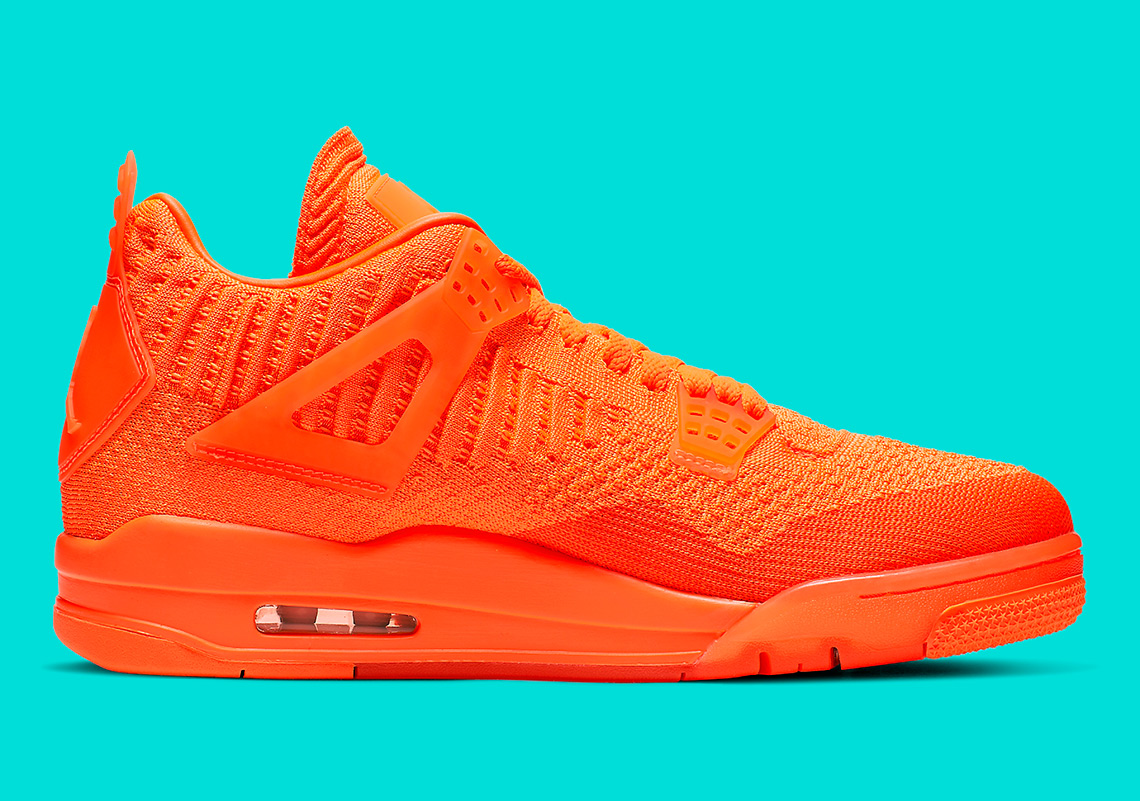 Air Jordan 4 Flyknit Orange Aq3559 800 5