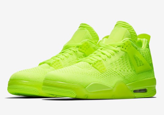 Official Images Of The Air Jordan 4 Flyknit “Volt”