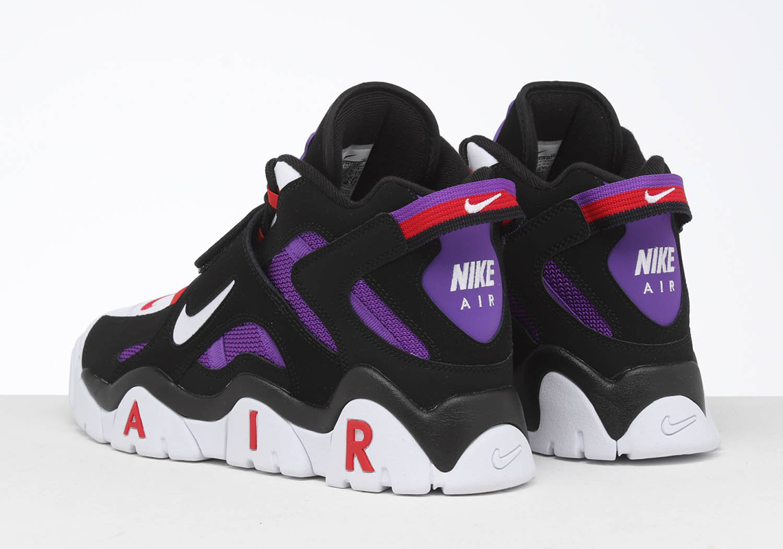 Nike Air Barrage Black White Purple Cd9329 001 4