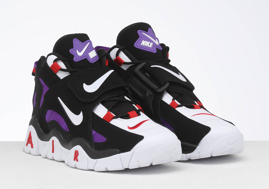 Nike Air Barrage Black White Purple Cd9329 001 5