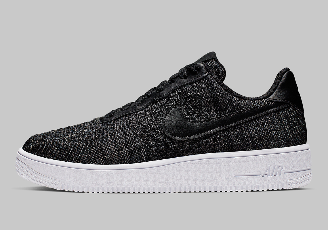 Nike Air Force 1 Flyknit Black Anthracite Ci0051 001 4