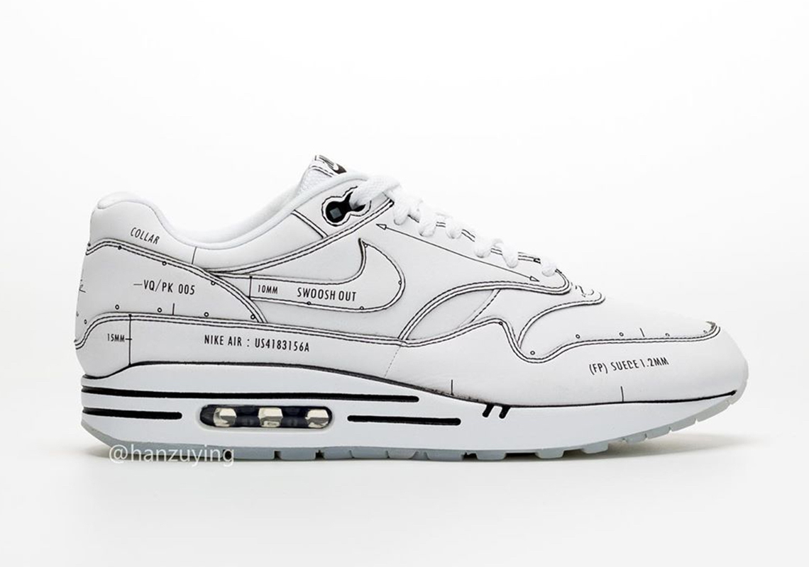 Nike Air Max 1 Schematic Not For Resale Cj4286 100 1