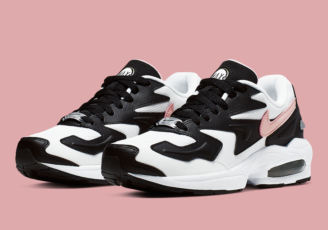 Nike Air Max 2 White Black Pink Ao3195 101 6