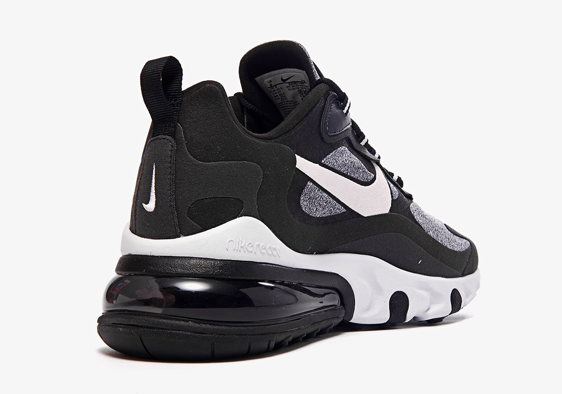 Nike Air Max 270 React White Grey Black Ao4971 001 4