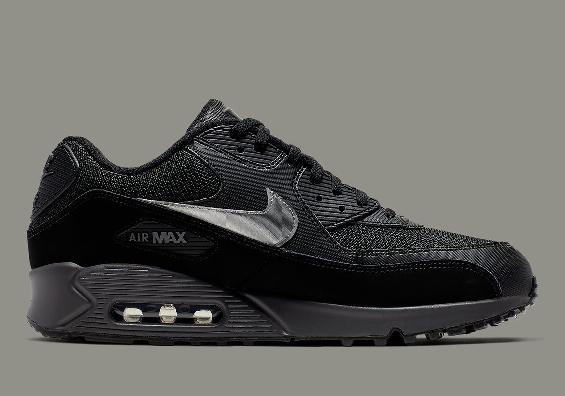 Nike Air Max 90 Black Silver Aj1285 023 1