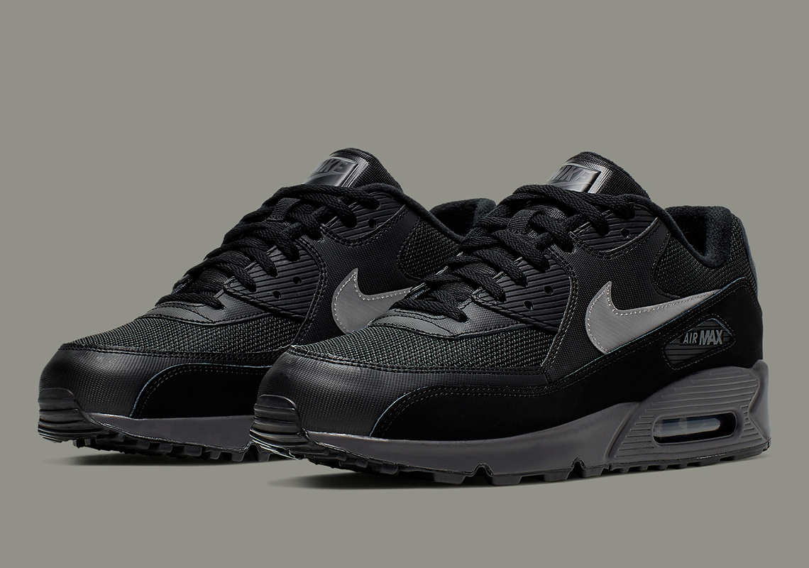 Nike Air Max 90 Black Silver Aj1285 023 5