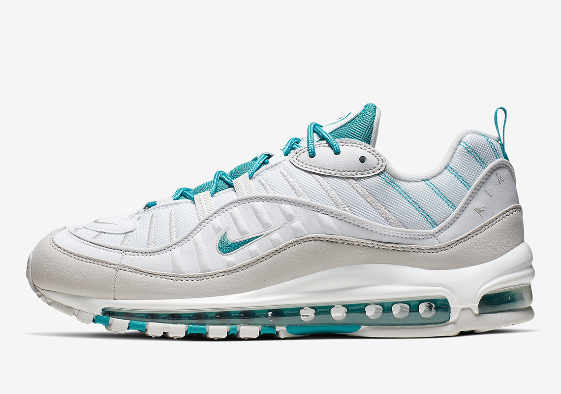 Nike Air Max 98 White Sail Teal 640744 109 5