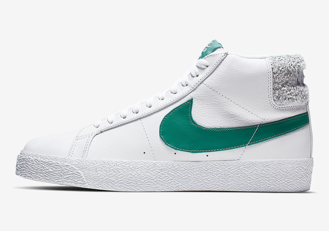 Nike Blazer Mid White Green Cj6983 100 5