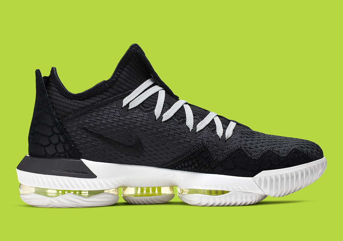 Nike Lebron 16 Low Black Python Volt Ci2668 004 1