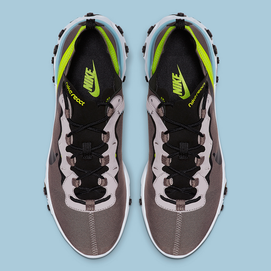 Nike React Element 55 Pumice Black Volt Bq6166 201 5