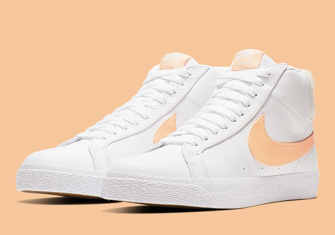 Nike Sb Blazer Mid White Gold Cj6983 102 1