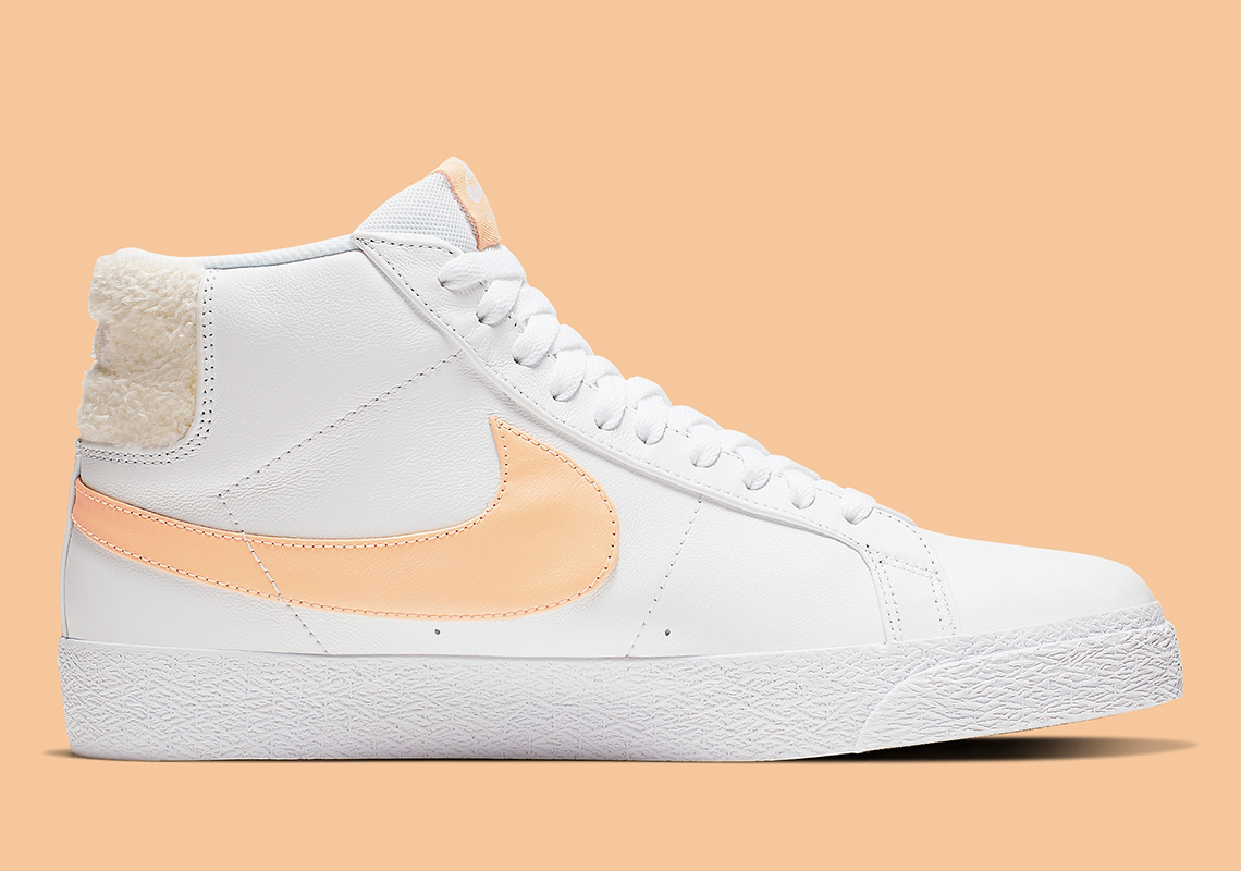 Nike Sb Blazer Mid White Gold Cj6983 102 3