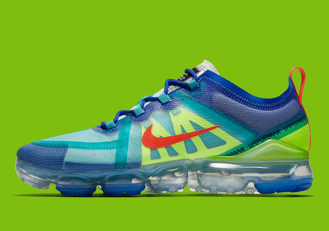 Nike Vapormax 2019 Blue Volt Red Ar6631 402 6