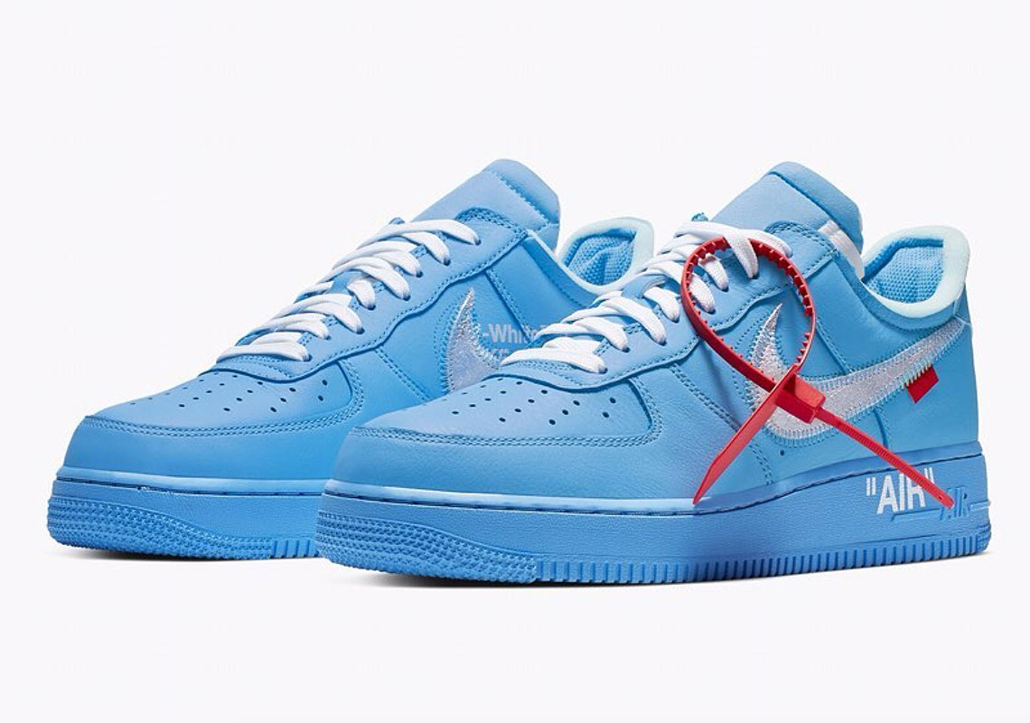 Off White Air Force 1 Blue Release Date Info 2 1