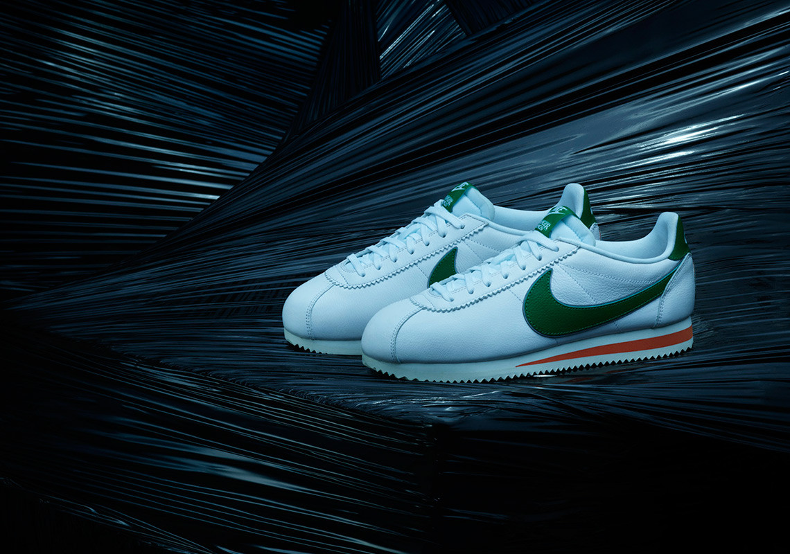 Stranger Things Nike Cortez Hawkins White Green Orange 1 1