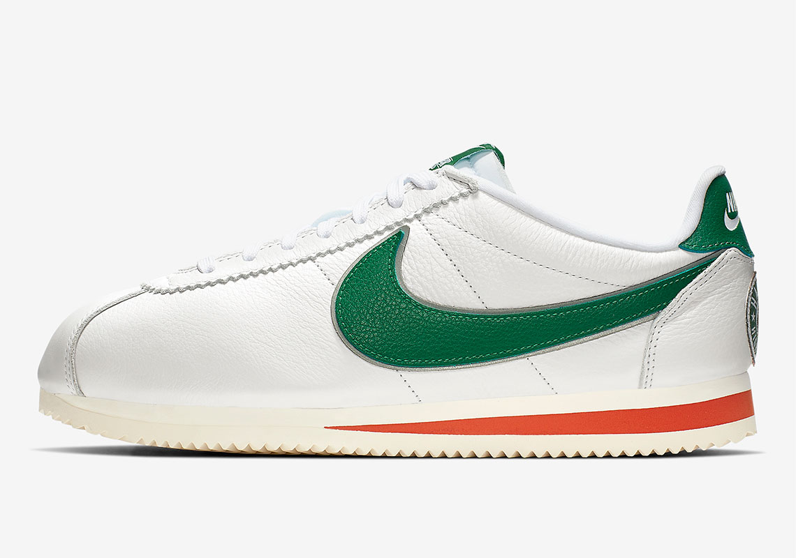 Stranger Things Nike Cortez White Green Orange Hawkins High School Cj6106 100 4