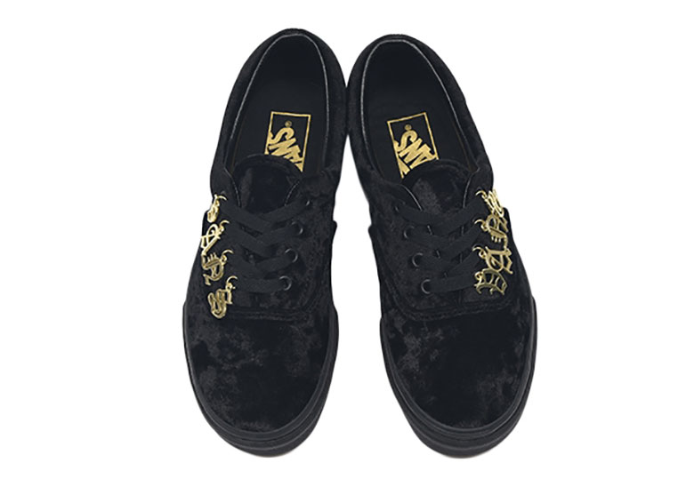 Vans Era Velvet English Pendant Black 4