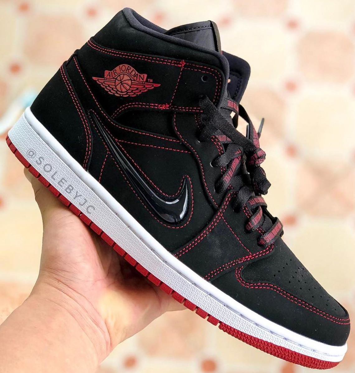 Air Jordan 1 Mid Gym Red Jewel 2