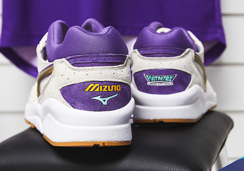 Footpatrol Mizuno Sky Medal White Purple 3