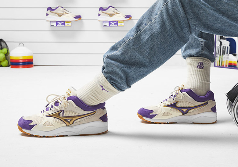 Footpatrol Mizuno Sky Medal White Purple 5