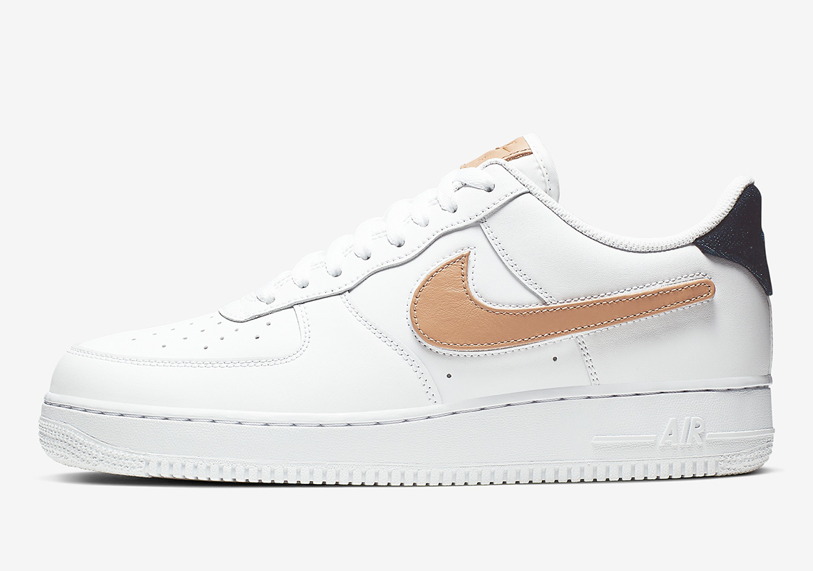 Nike Air Force 1 Removable Swoosh Ct2253 100 White 1