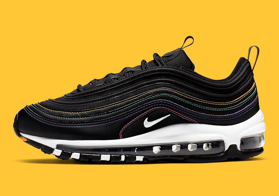 This Nike Air Max 97 Features Rainbow Contrast Stitching