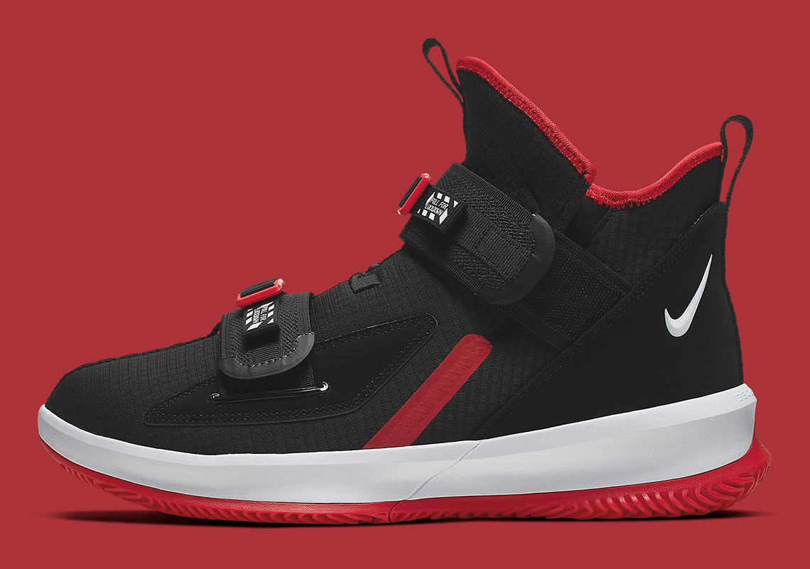 Nike Lebron Soldier 13 Black Red Ar4228 003 2