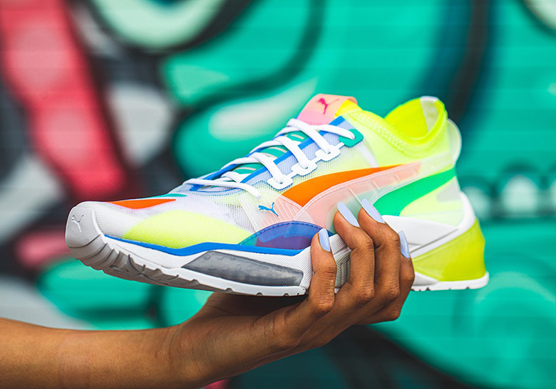 The PUMA LQD Cell Optic Boasts Translucent Uppers And Colorful Overlays