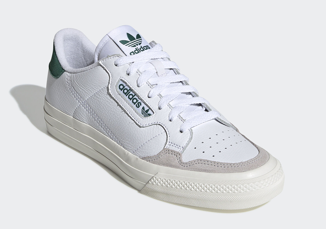 Adidas Continental Vulc White Green Ef3534 2