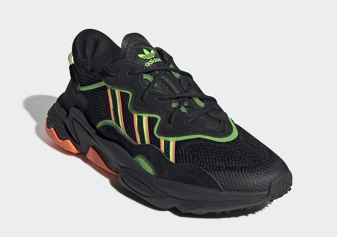 Adidas Ozweego Black Orange Green Ee5696 3