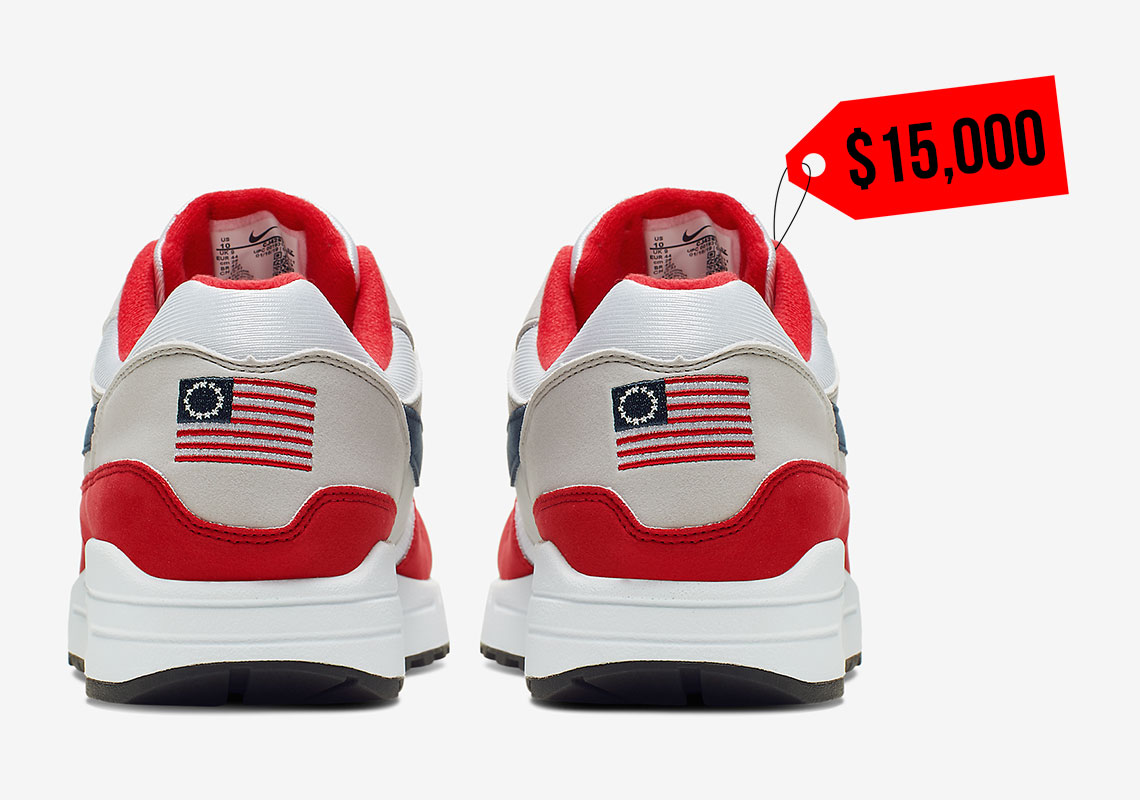 Controversial Nike Air Max 1 "Betsy Ross" Fetches $15,000 Bid On eBay