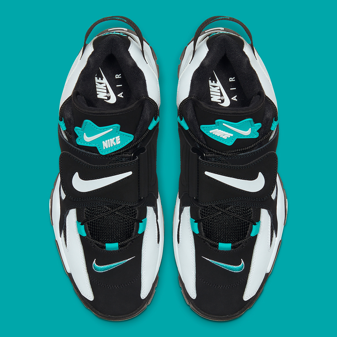 Nike Air Barrage Black White Aqua At7847 001 2