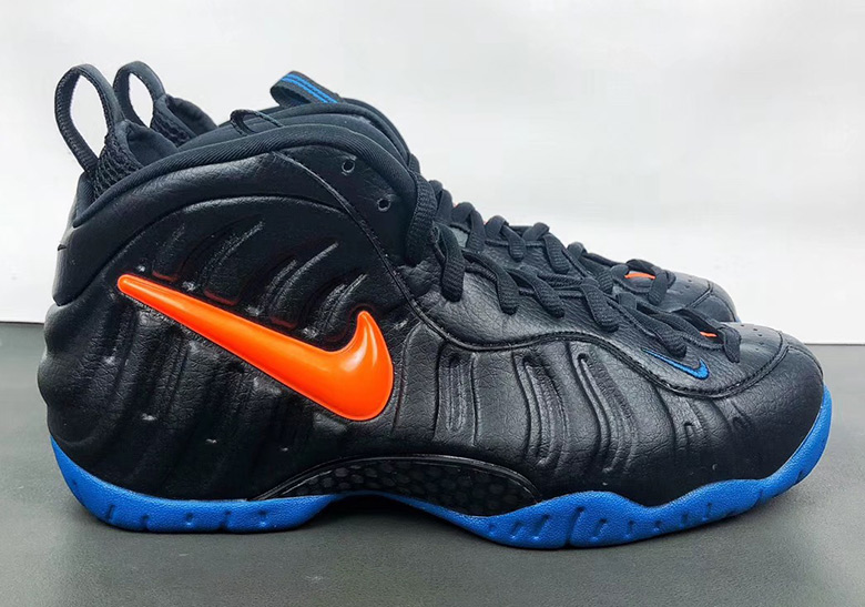 Nike Wraps The Air Foamposite Pro “Knicks” With Leather