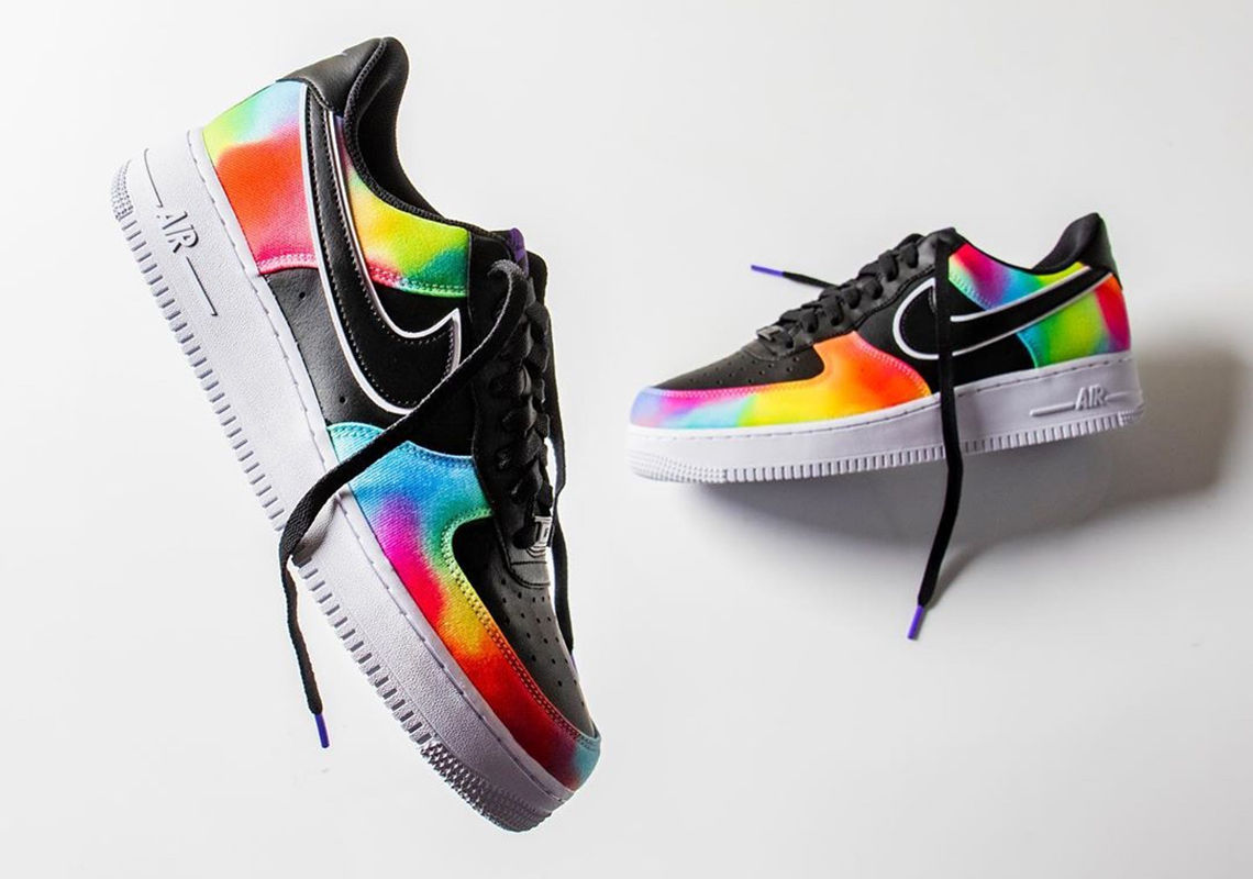 Nike Air Force 1 Tie Dye Black Ck0840 001 3